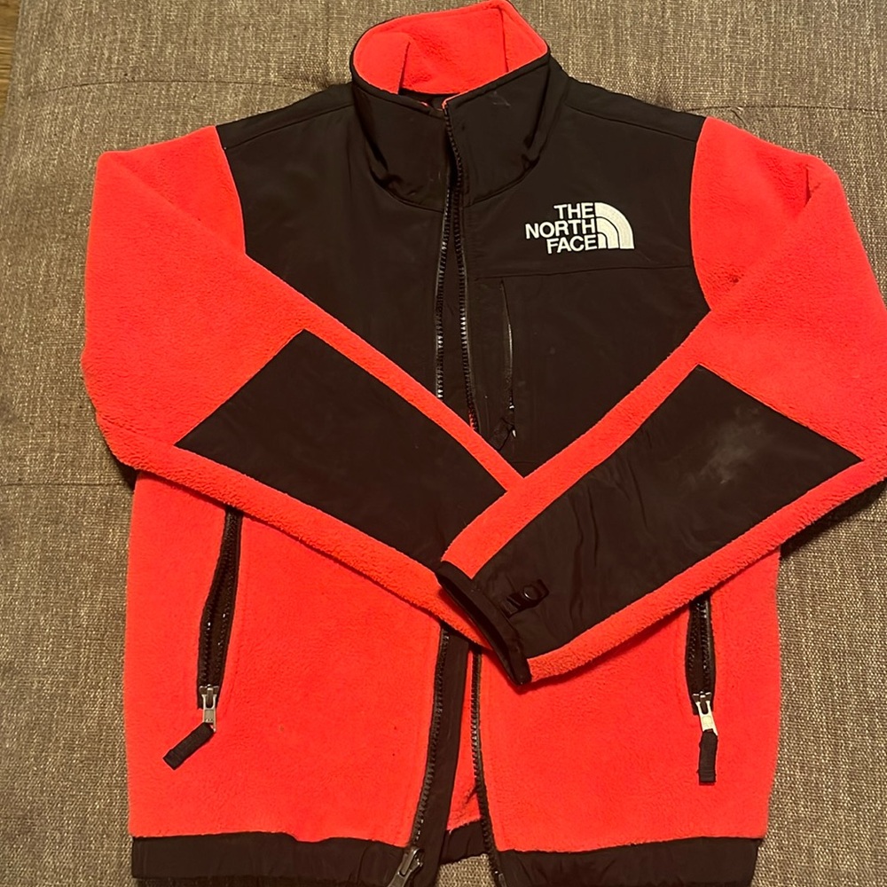 Kids red north face